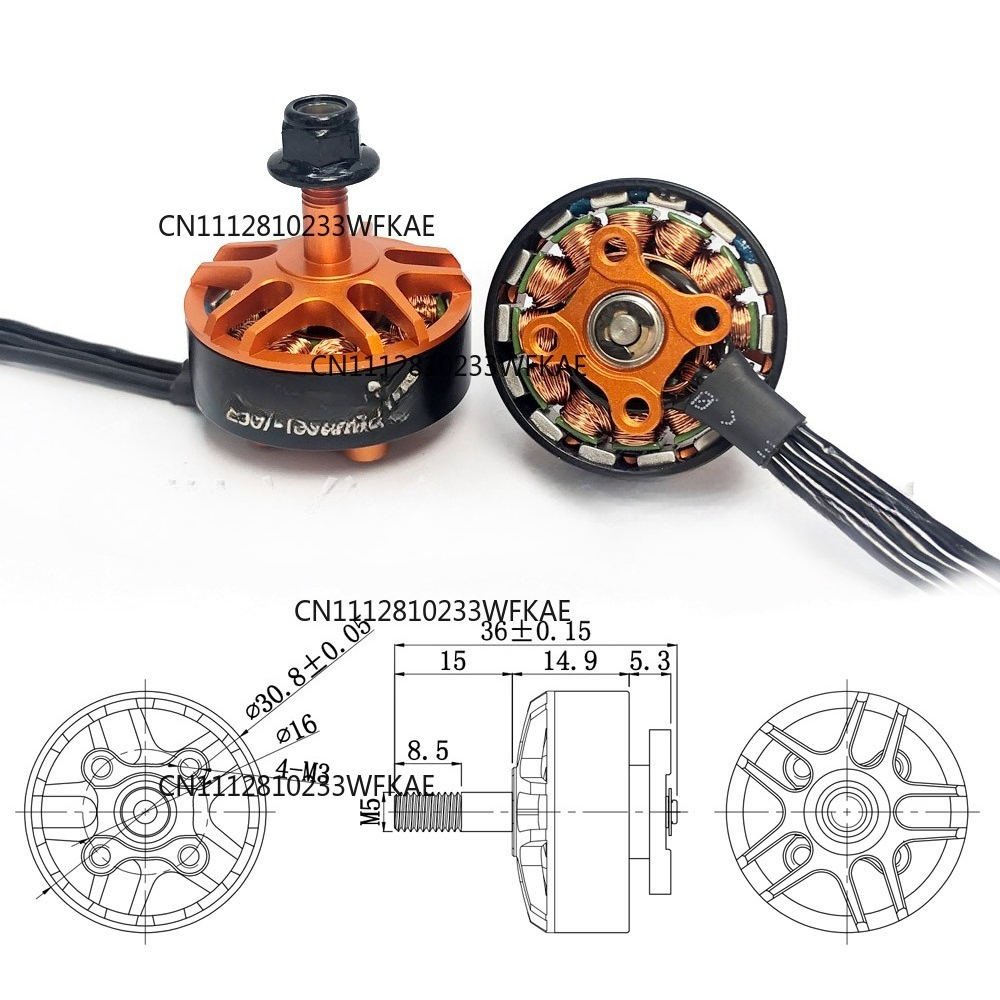 YSido 2507 1800KV cross machin - đánh giá và giá Drone Motor